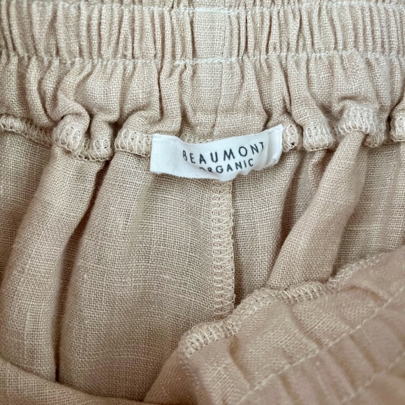 Beaumont Organic Linen Nicole Culottes - bone, size S - Picture 5 of 5